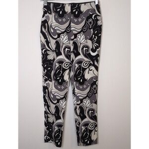 Truth By Republic Stretch Leggings SZ XS Floral Black Stretch‎ Pull on Pant